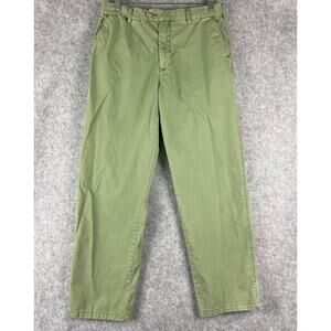 Rails Chino Pants Mens 32x30 Green Twill Flat Front Straight Casual Preppy